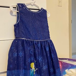 Disney Store Blue Frozen party dress